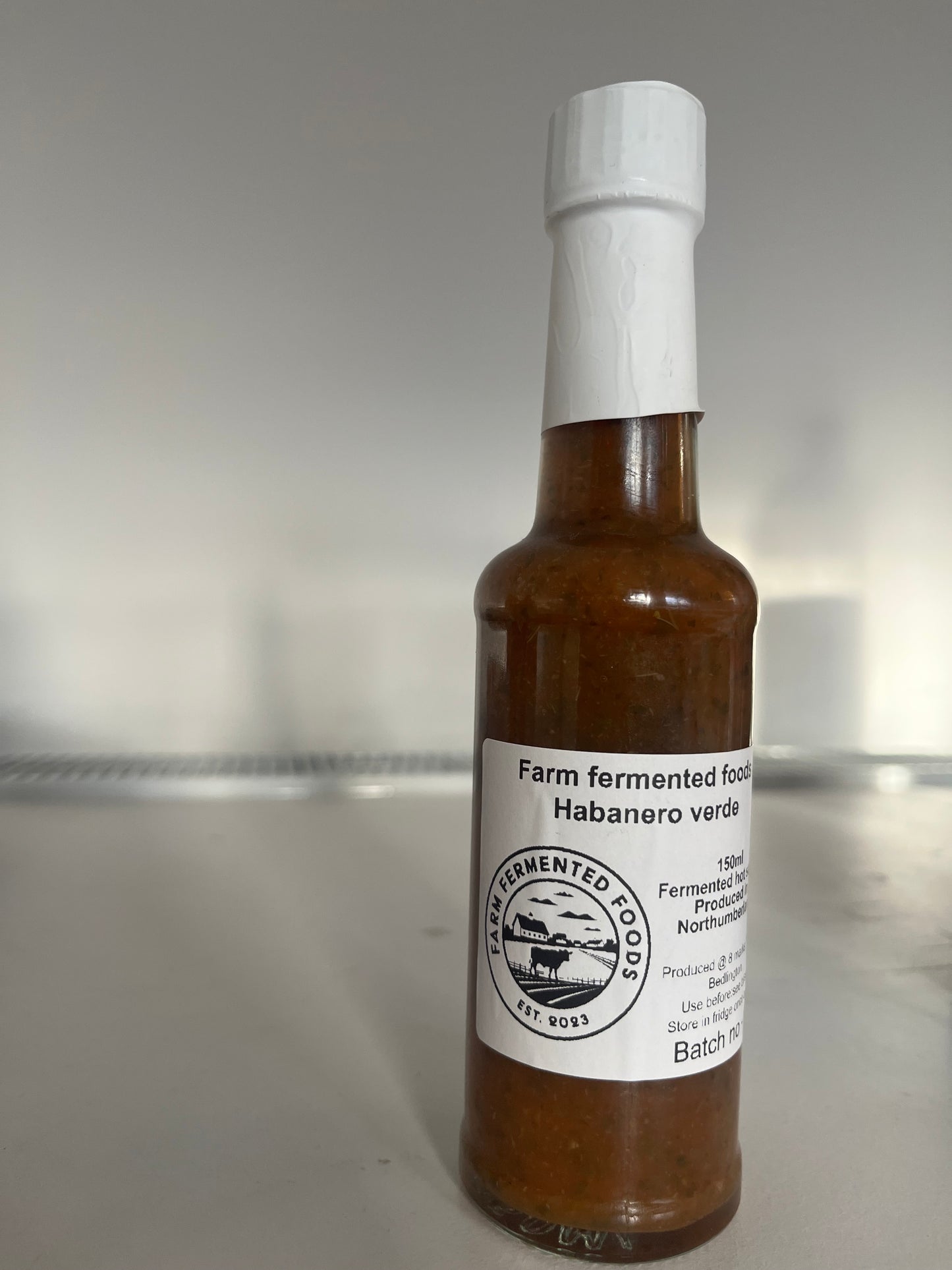Habanero verde fermented hot sauce