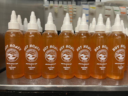 Scotch bonnet infused hot honey