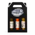 Gift box with a realistic Farm Fermented logo sticker